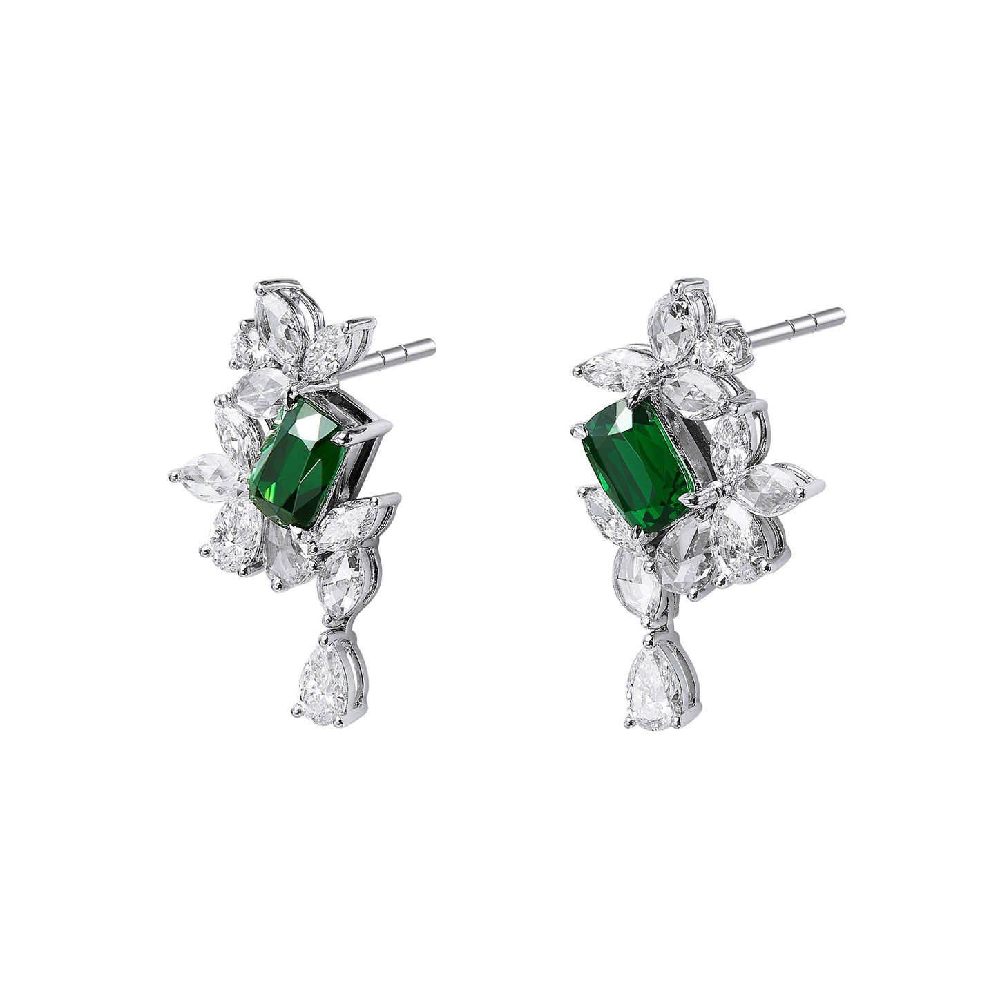 GEMCOOK JEWELLERY 1.29/1.13ct Tsavorite Earrings