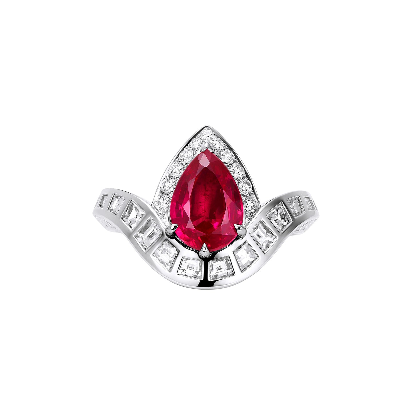 GEMCOOK JEWELRY 2.04ct Unheated Pigeon Blood Ruby Ring