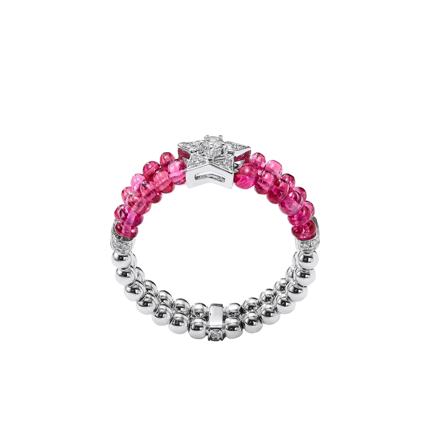 GEMCOOK JEWELRY Star Beaded Spinel Ring