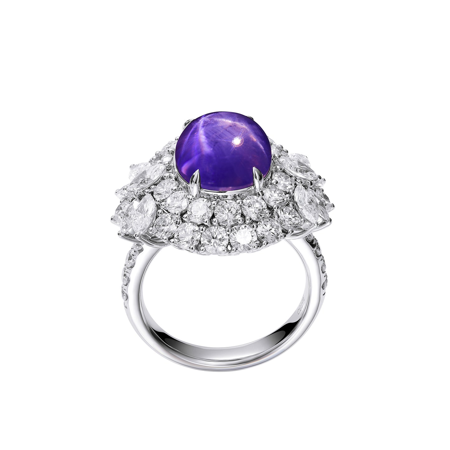 GEMCOOK JEWELLERY 10.1ct Unheated Color-changing Starlight Sapphire Ring