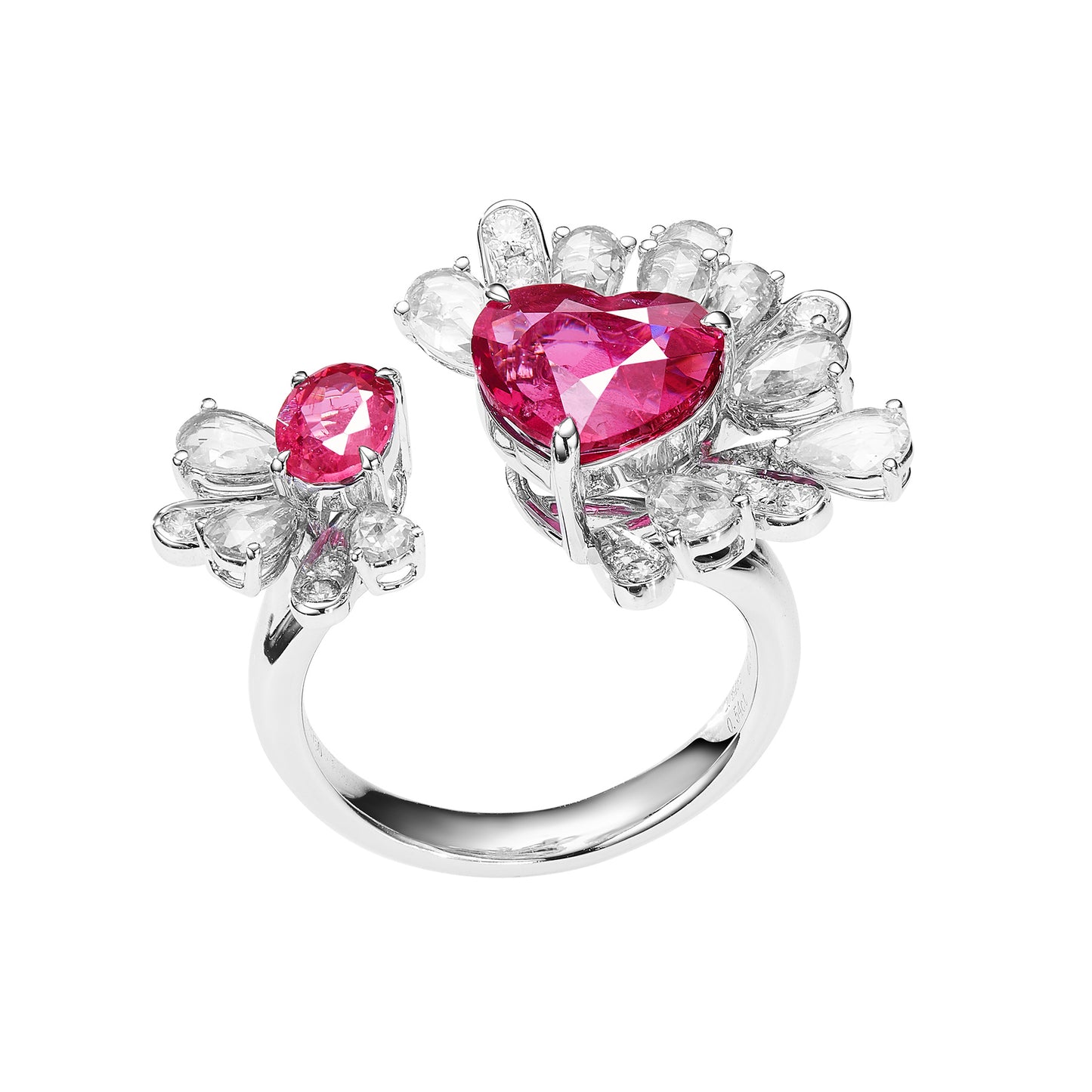 GEMCOOK JEWELRY 3.18ct Double Stone Mahenge Spinel Ring