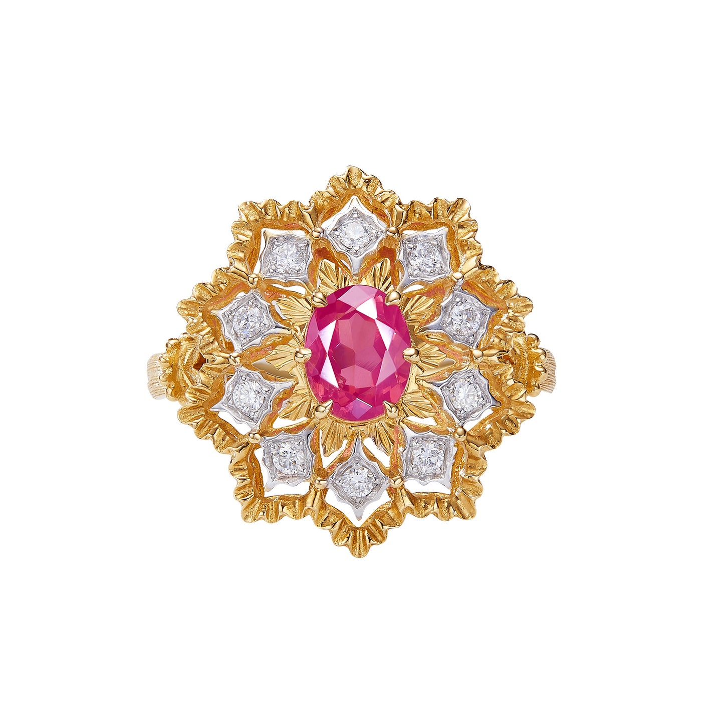 GEMCOOK JEWELRY Italian Brushed Metal Mahenge Ring