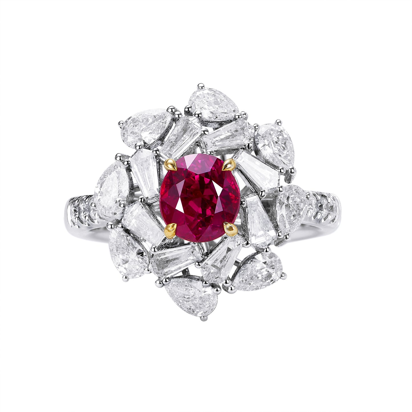 GEMCOOK JEWELLERY 1.56ct Myanmar Mogok Pigeon Blood Ruby Ring