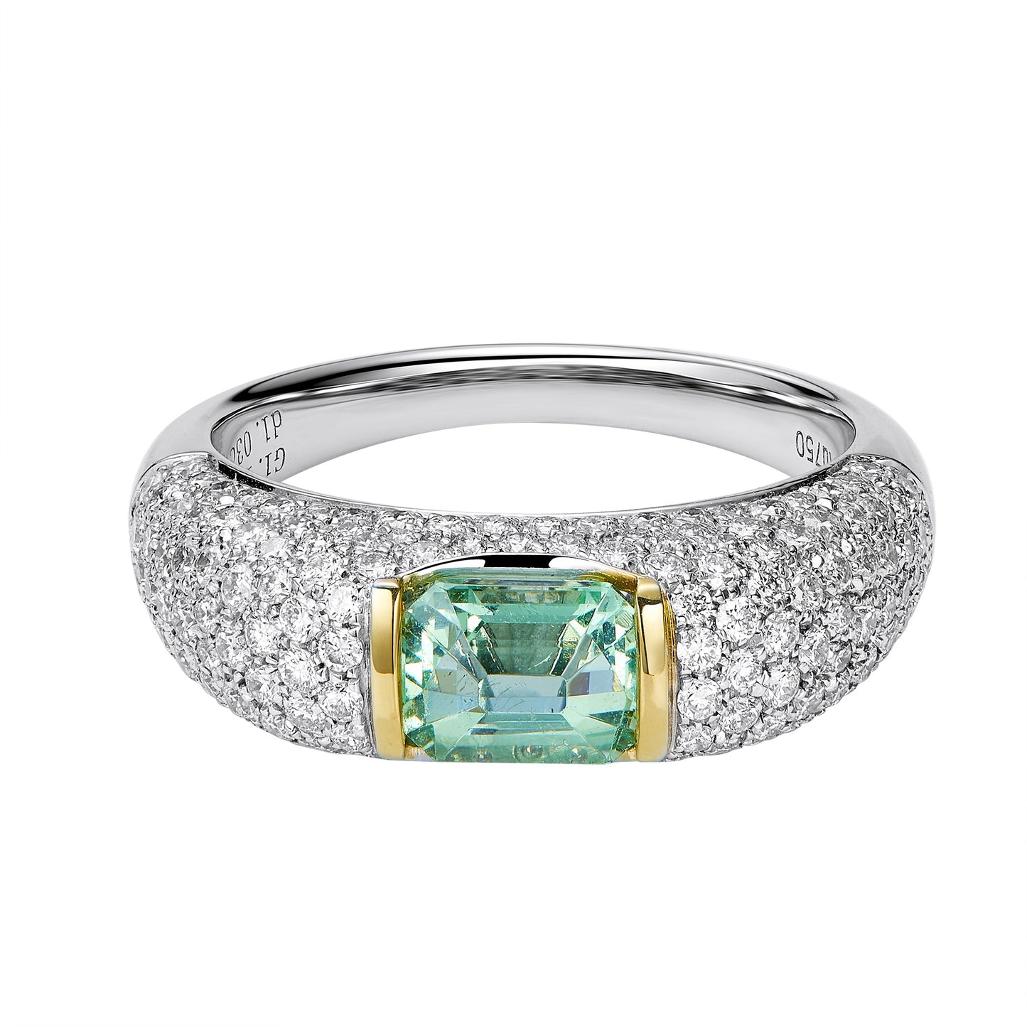 GEMCOOK JEWELLERY 1.18ct Cool Mint Garnet Ring