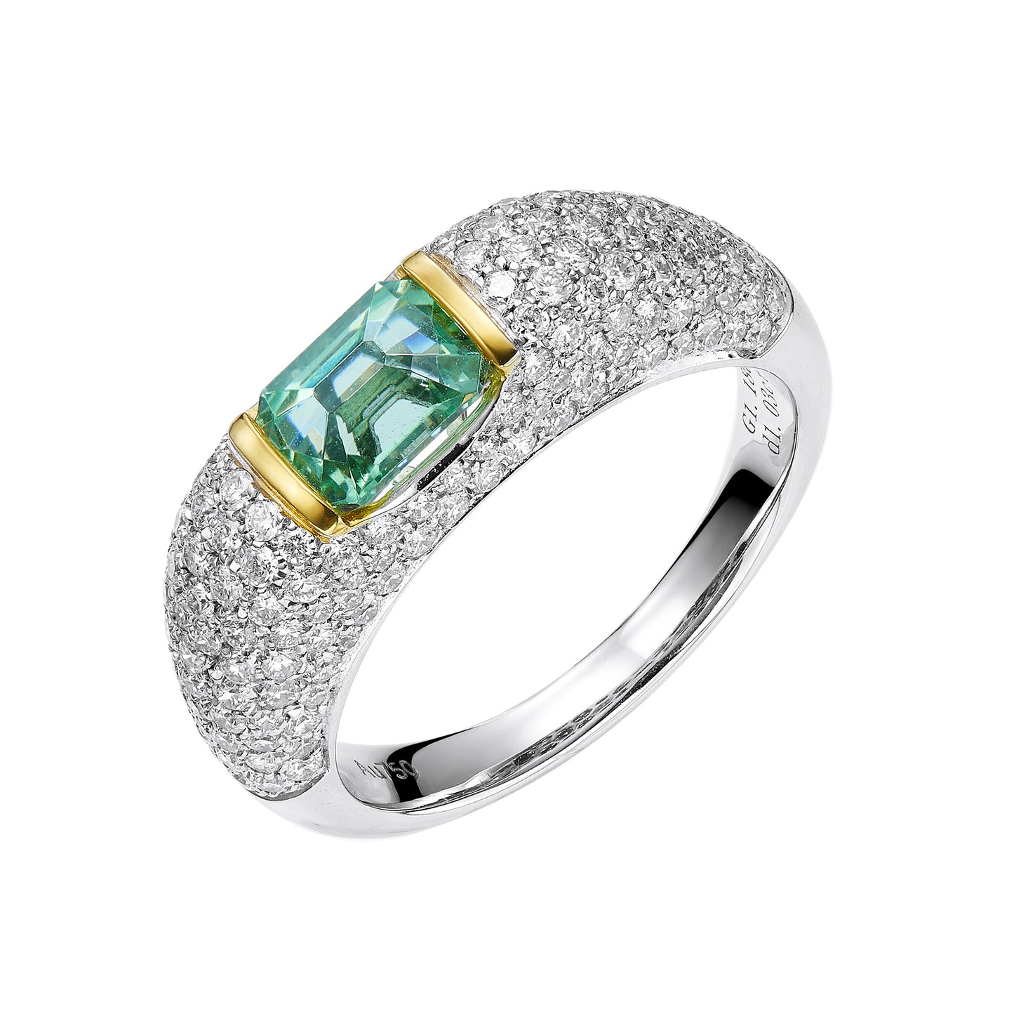 GEMCOOK JEWELLERY 1.18ct Cool Mint Garnet Ring