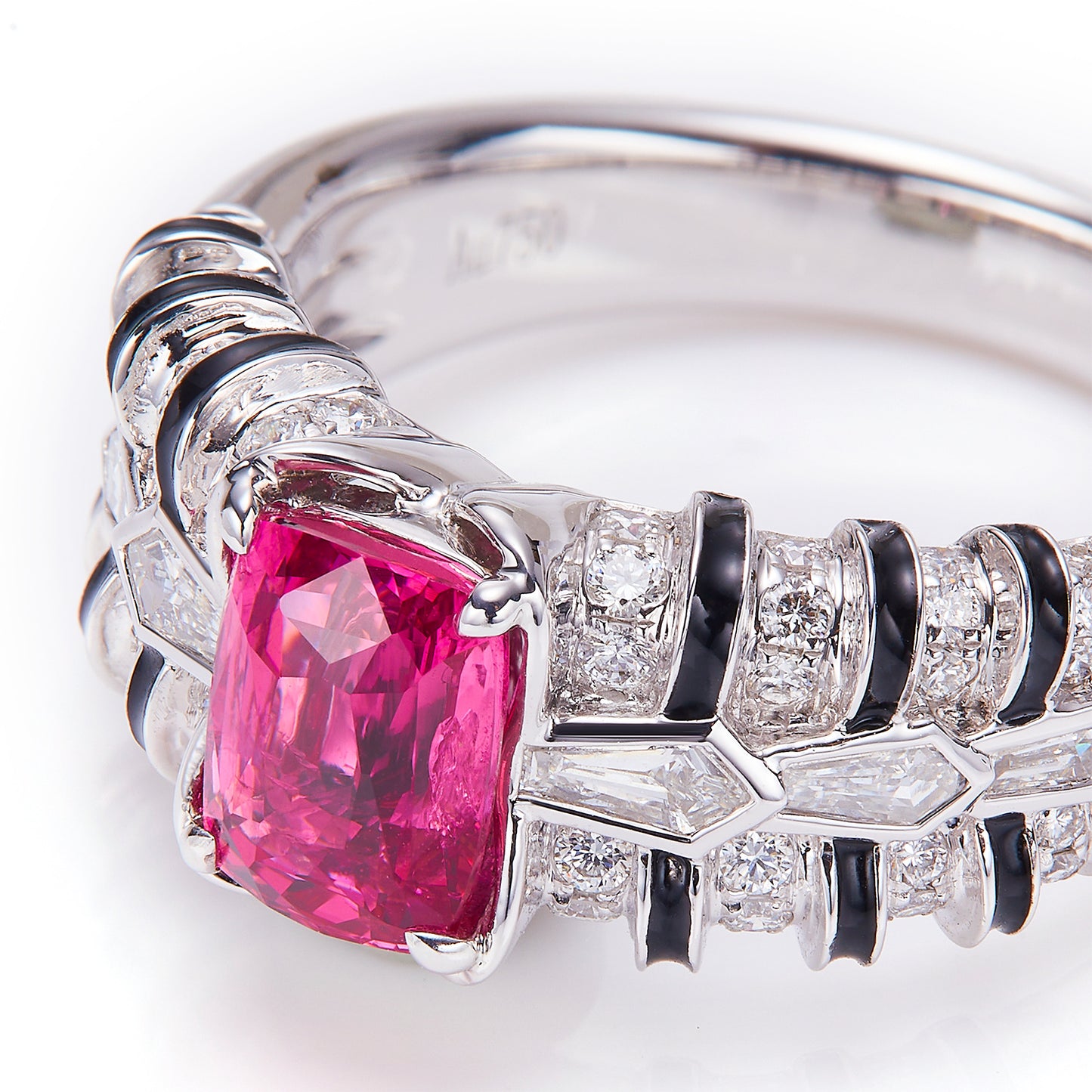GEMCOOK JEWELLERY Customized Hot Pink Mahenge Spinel Ring
