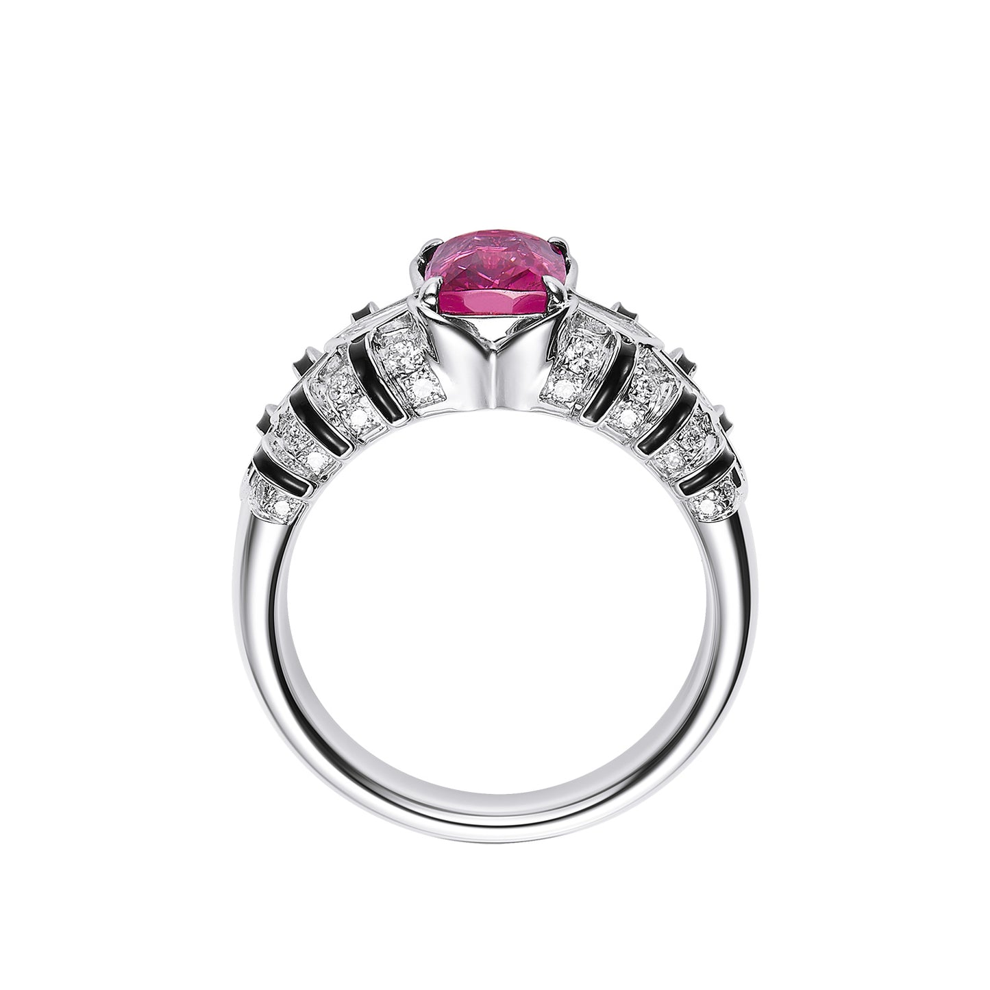 GEMCOOK JEWELLERY Customized Hot Pink Mahenge Spinel Ring
