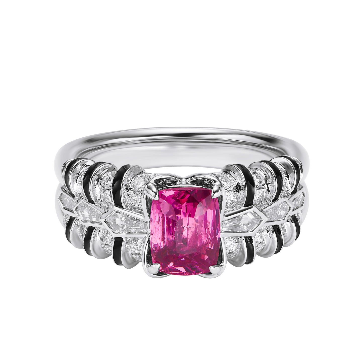 GEMCOOK JEWELLERY Customized Hot Pink Mahenge Spinel Ring