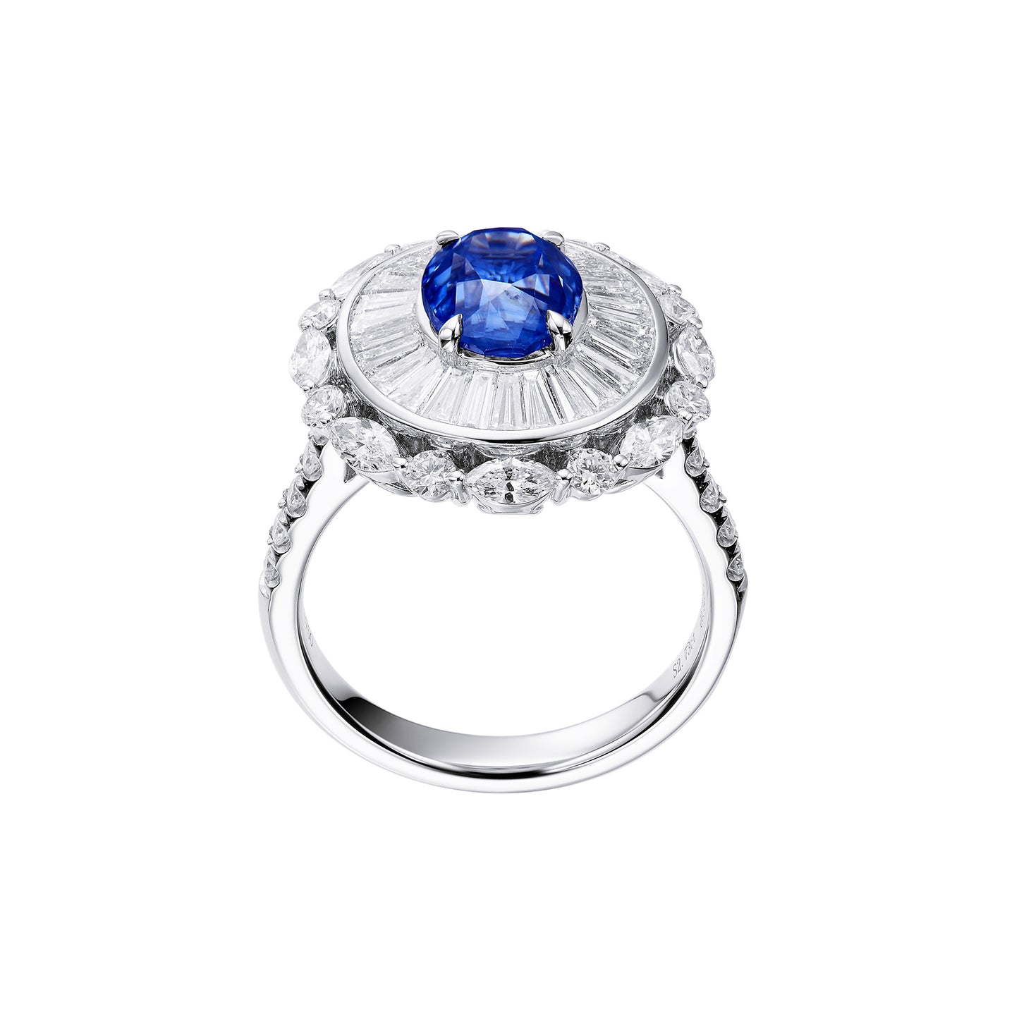 GEMCOOK JEWELLERY 2.73ct Unheated Royal Blue Ring