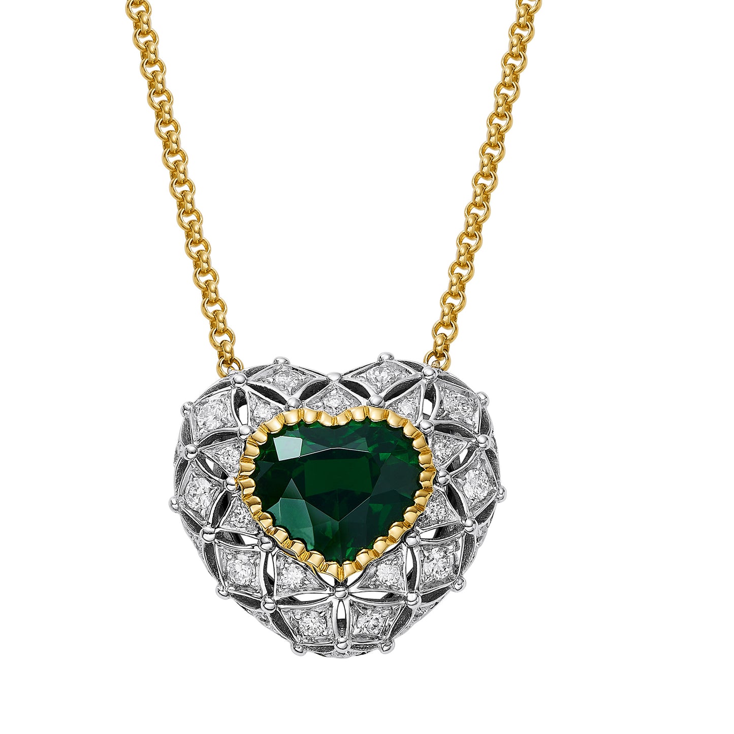 GEMCOOK JEWELLERY 3.17ct Khazani Green Tsavorite Double Necklace