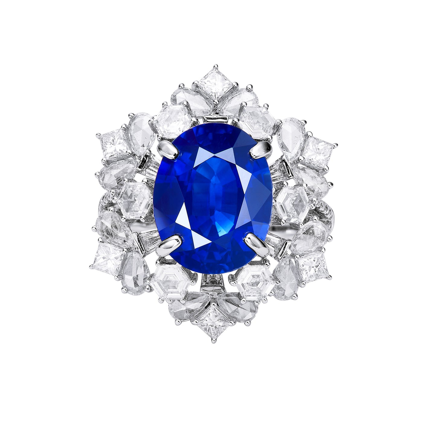 GEMCOOK JEWELLERY 7.1ct Royal Blue Sapphire Ring