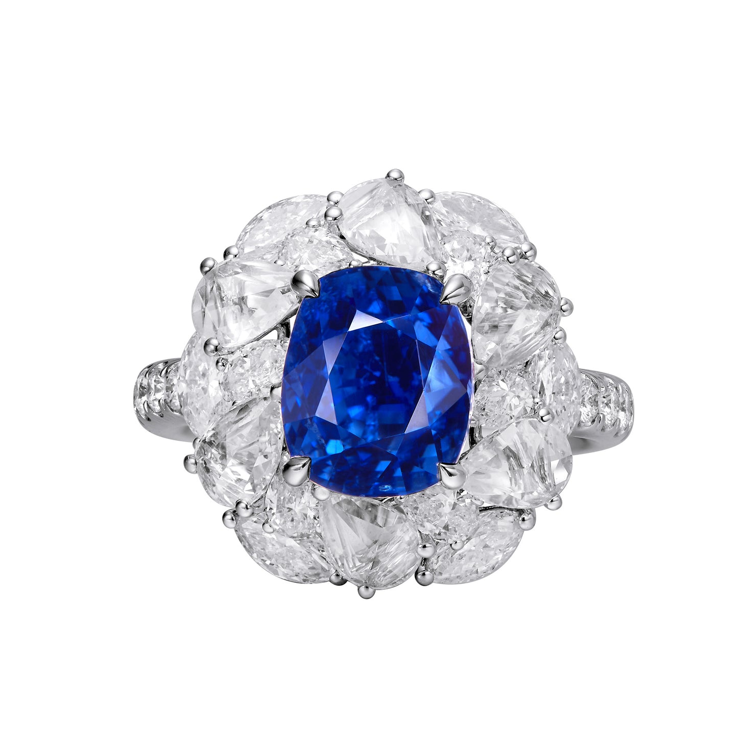 GEMCOOK JEWELLERY 5.12ct Burmese Royal Blue Sapphire Ring