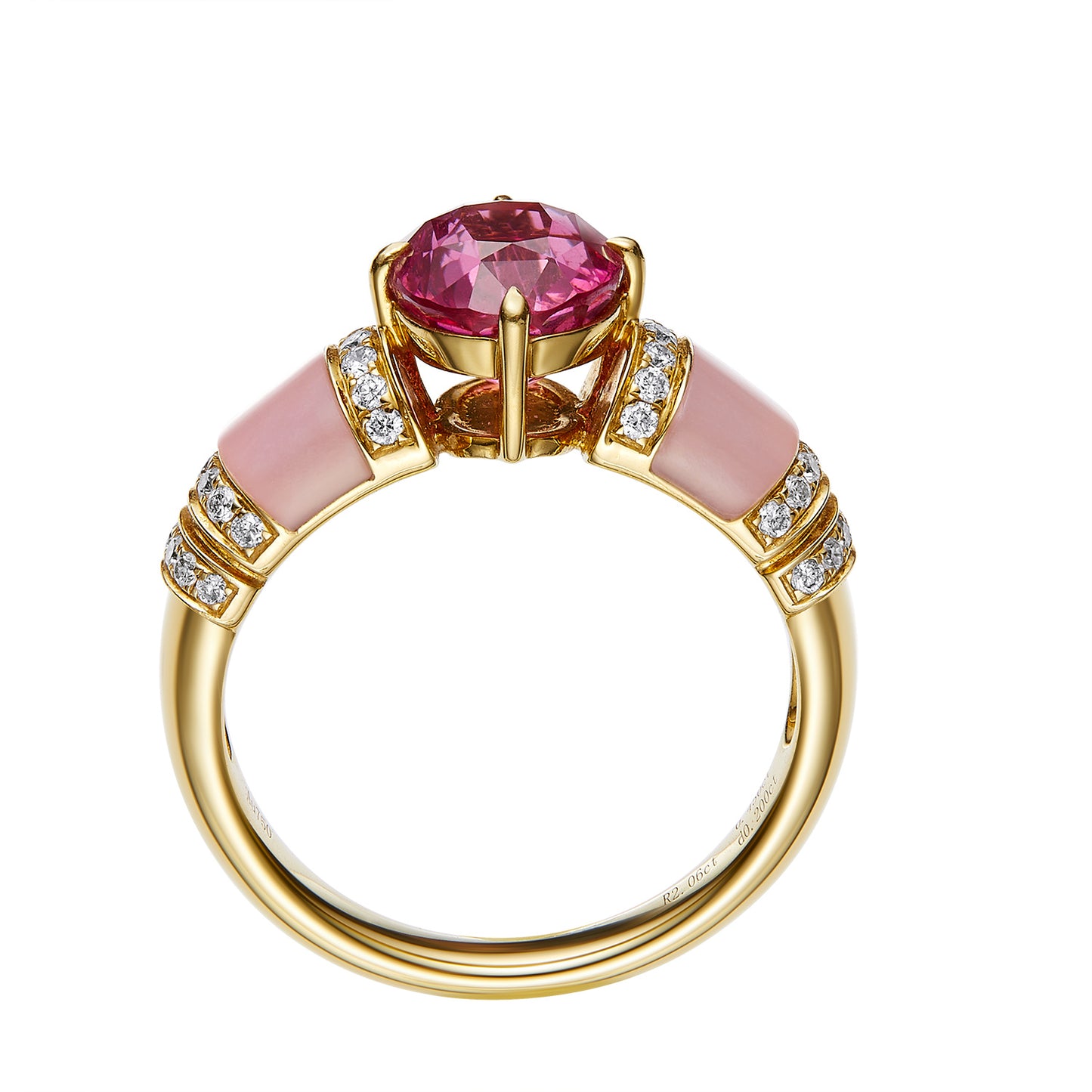 GEMCOOK JEWELLERY 2.06ct Hot Pink Mahenge Spinel Ring