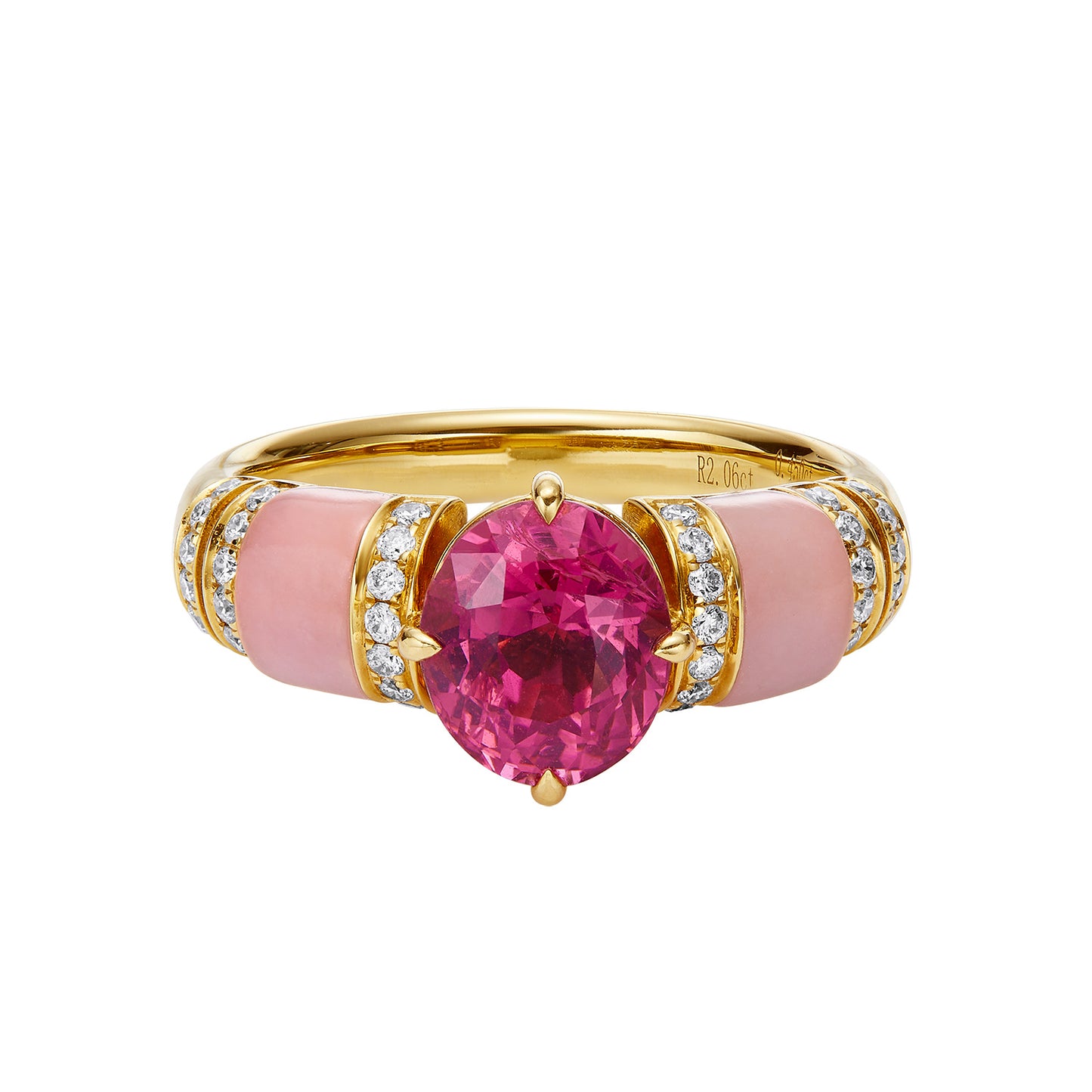 GEMCOOK JEWELLERY 2.06ct Hot Pink Mahenge Spinel Ring