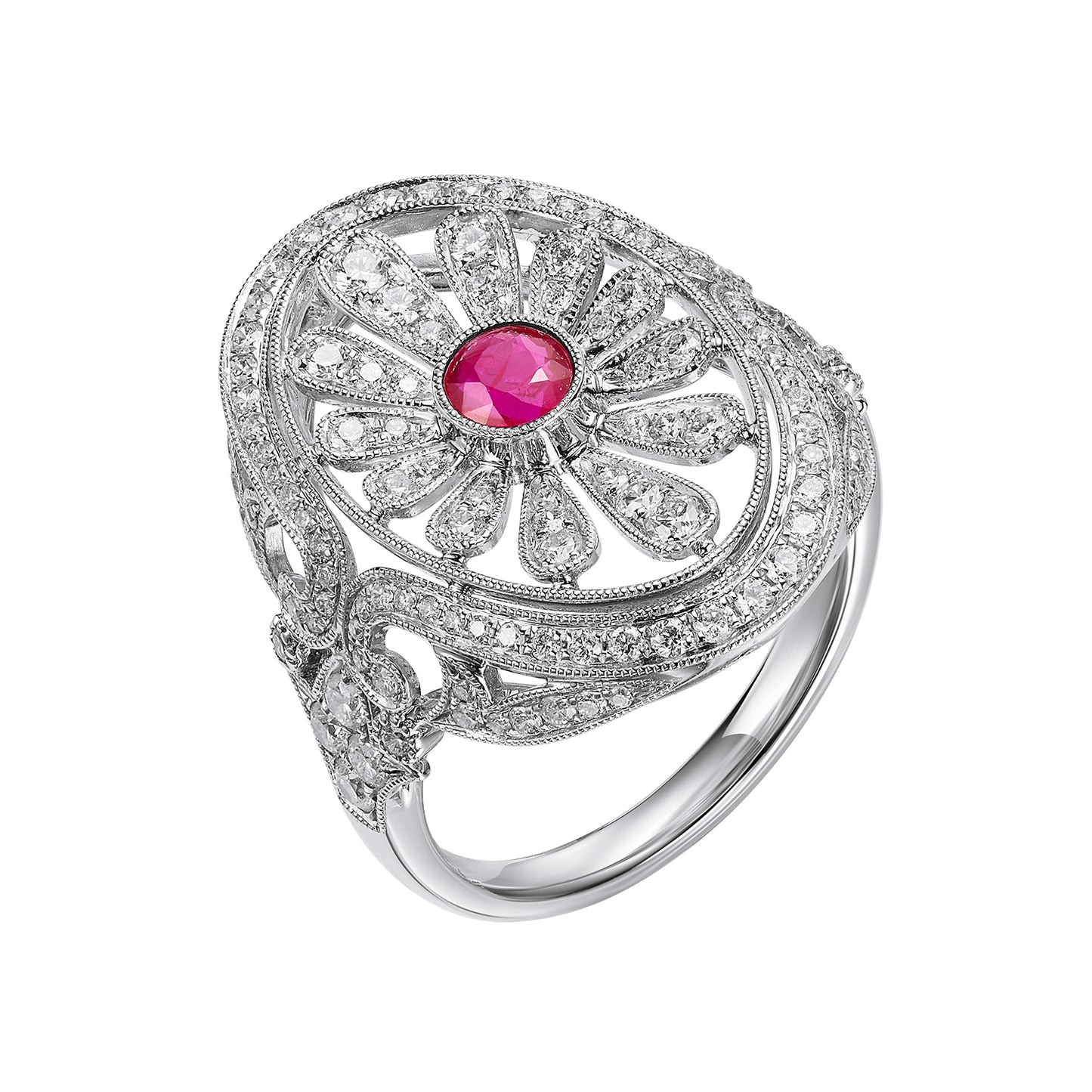 GEMCOOK JEWELLERY Burmese Mogok Pigeon Blood Ruby Ring