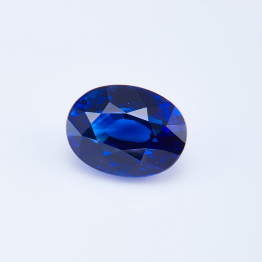 GEMCOOK GEMSTONE 2.68ct Old Burnt Royal Blue Sapphire